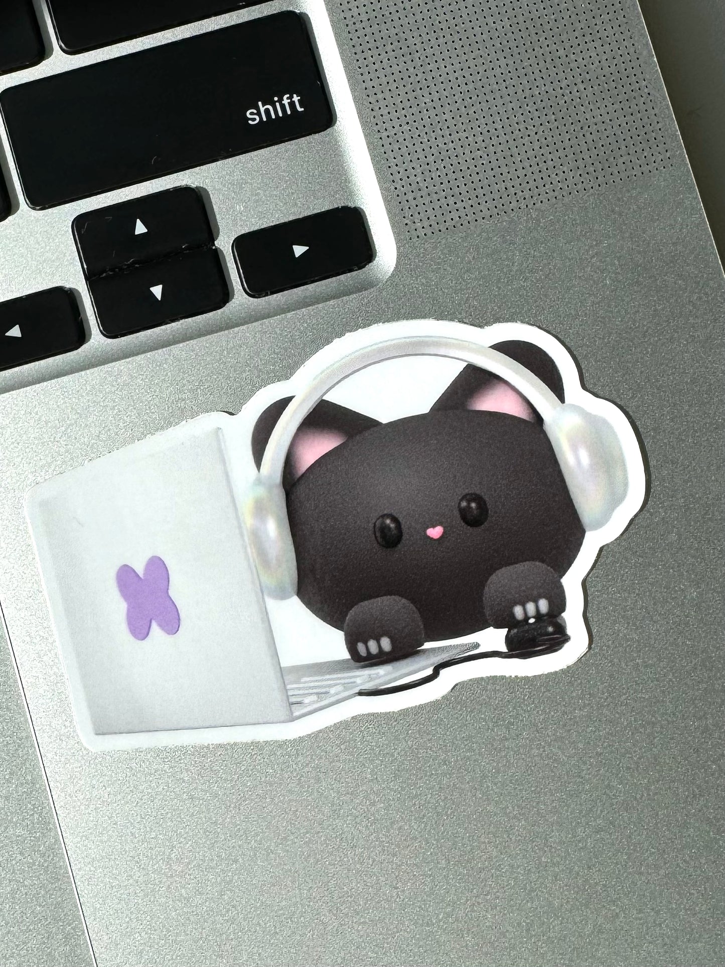 Cat Laptop Buddy Sticker