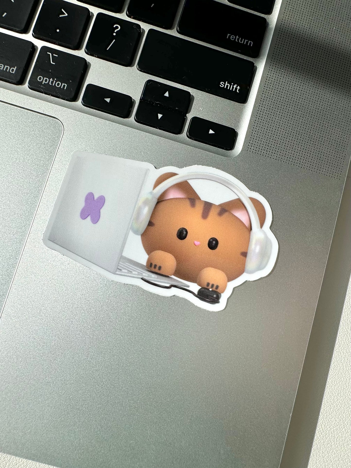 Cat Laptop Buddy Sticker