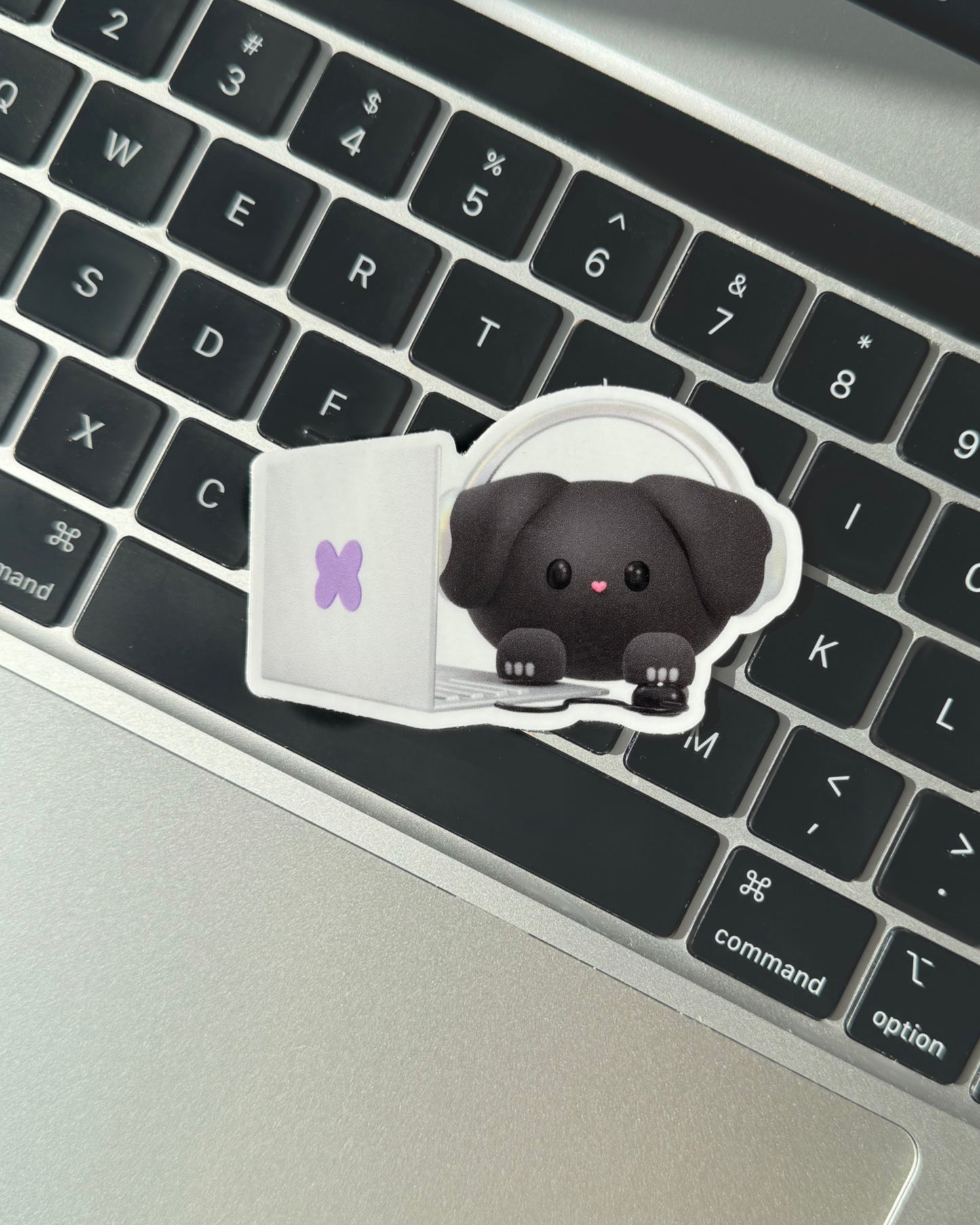 Dog Laptop Buddy Sticker