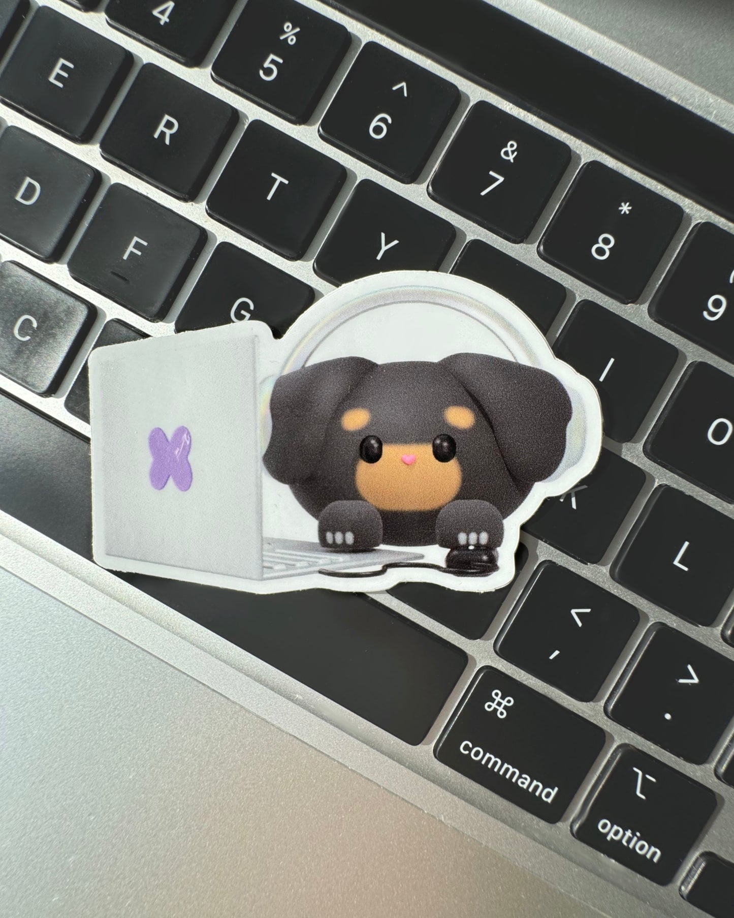 Dog Laptop Buddy Sticker