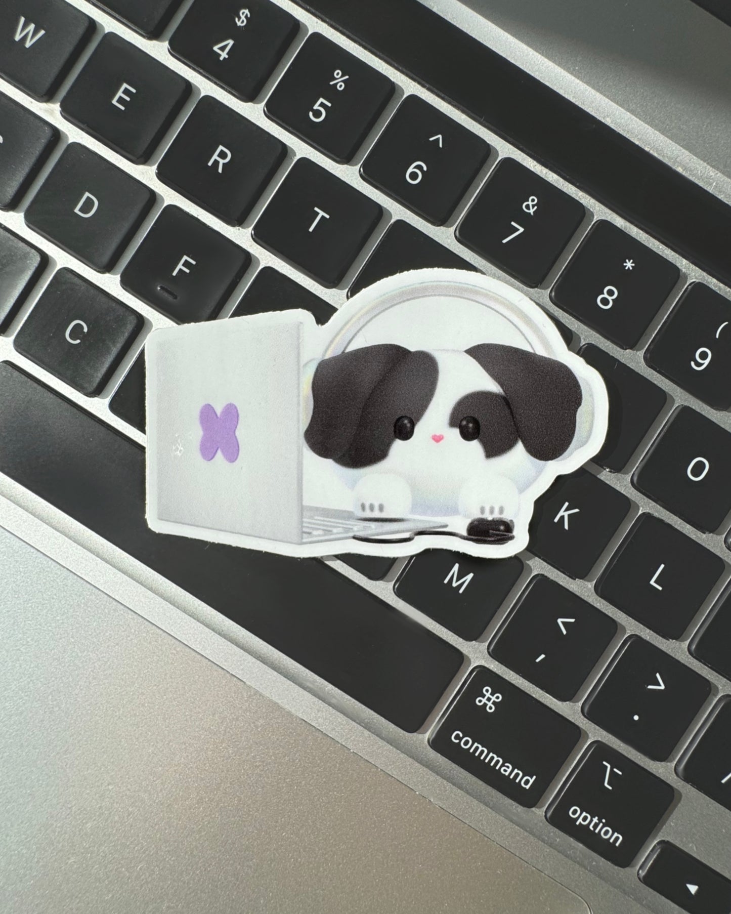 Dog Laptop Buddy Sticker