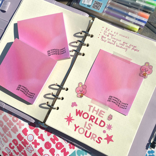 The World is Yours Memo Pad